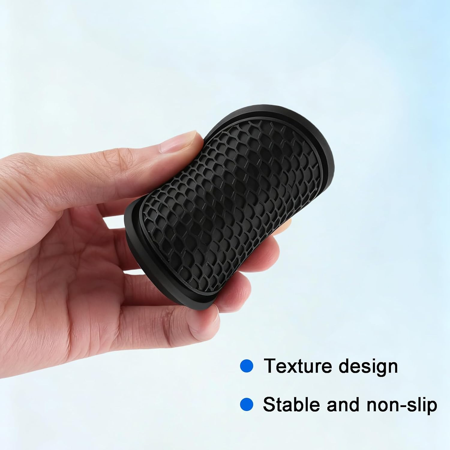 Car Accessories Interior, 4PCS Universal Non-Slip Car Cup Coaster for Automotive, Car Interior Accessories Embedded Ornaments Cup Holders (Black) image number 4