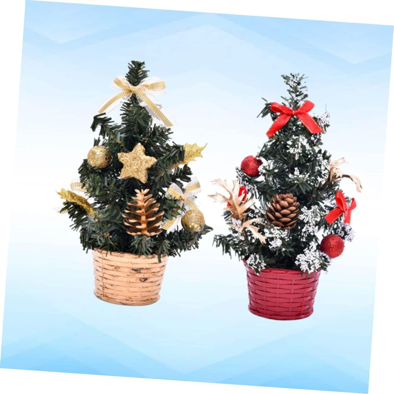 GARVALON Quality Material Christmas Tree Model Lifelike Xmas Tree Decor Perfect for Christmas Party Decorations image number 4