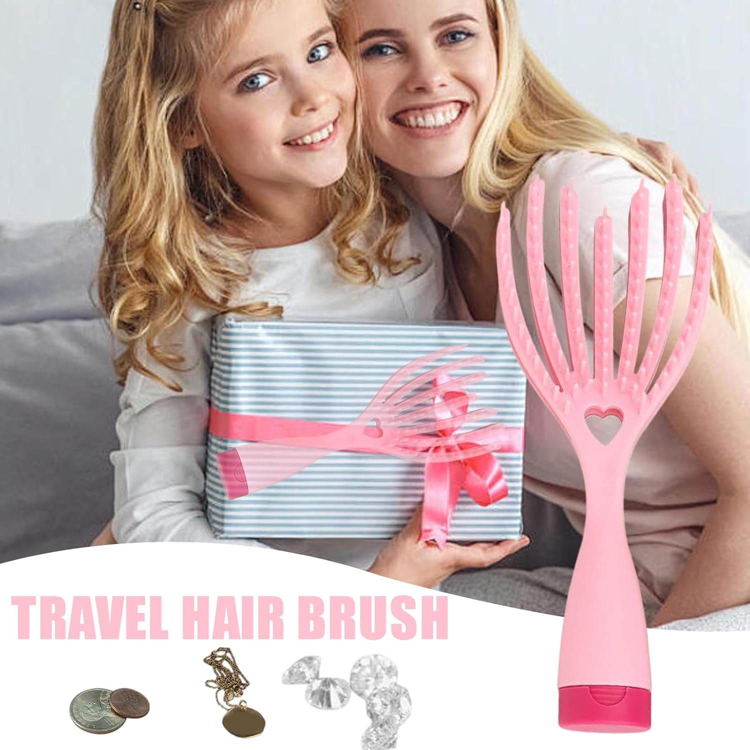 Comb Hair Brush Money Hider for Travel,Portable Hair Brush with Money Hider | Home Storage for Valuables Protection Security Car Garden Backyard Patio Daily