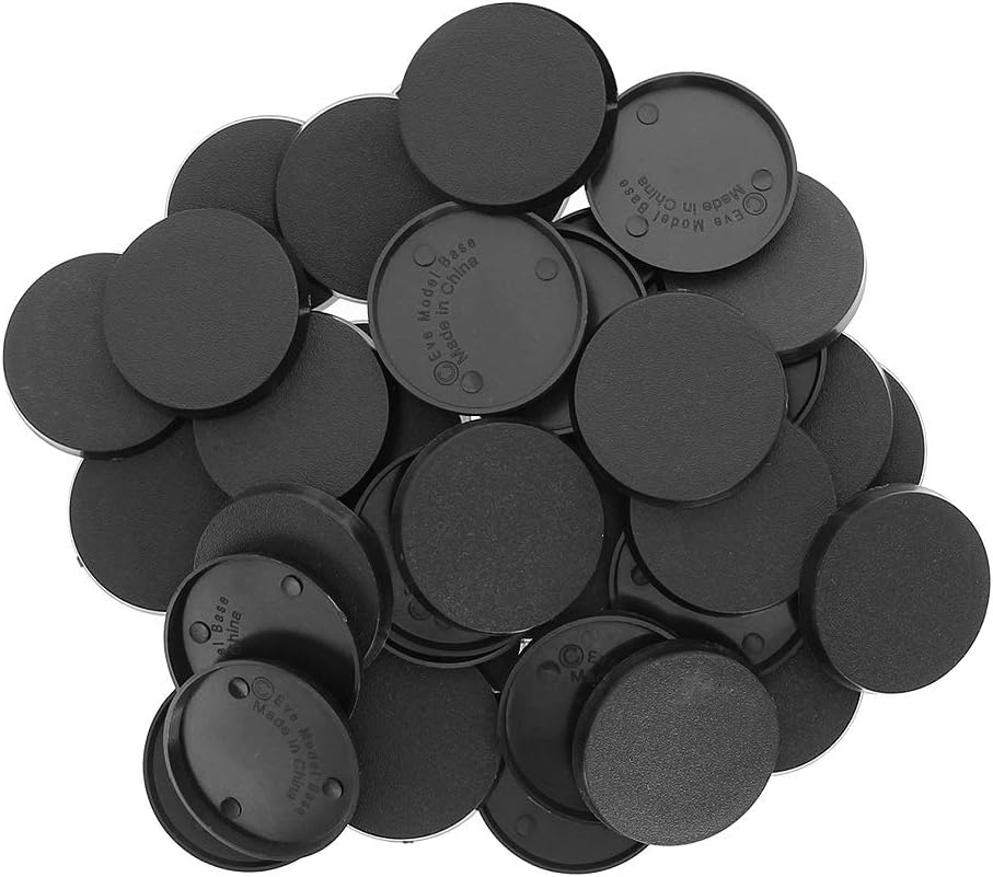 Evemodel MB540 100Pcs round Plastic Model Bases 40Mm or 1.57Inch for Gaming Miniatures or Wargames Table Games image number 4