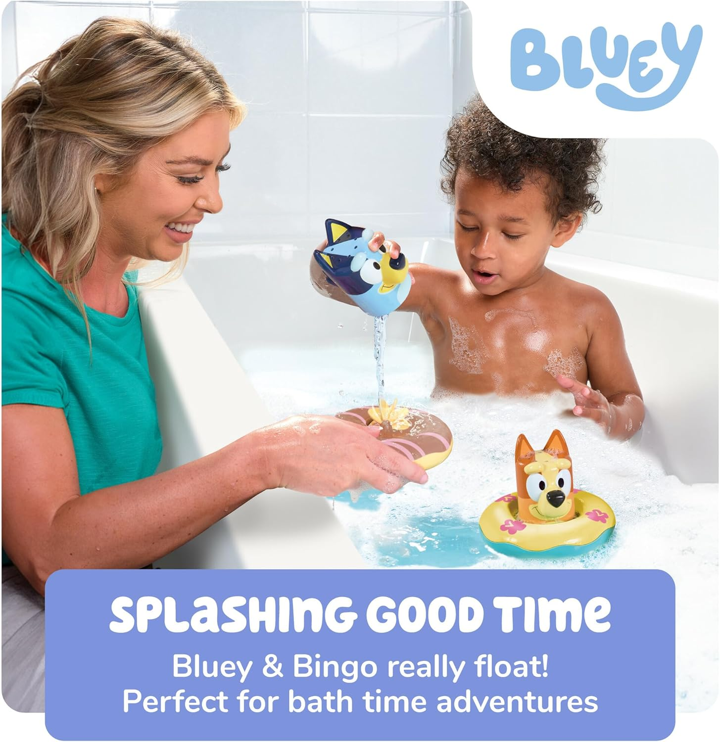 TOMY Toomies Bluey Bath Floats Toy (Pack of 2) image number 6