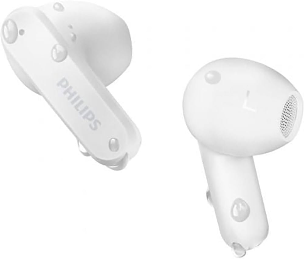 PHILIPS TAT2139WT/00 True Wireless in Ear Bluetooth Headphones - Small Buds. Great Value Natural Sound. Dynamic Bass, Pocket-Sized Charging Case, Clear Calls - White image number 2