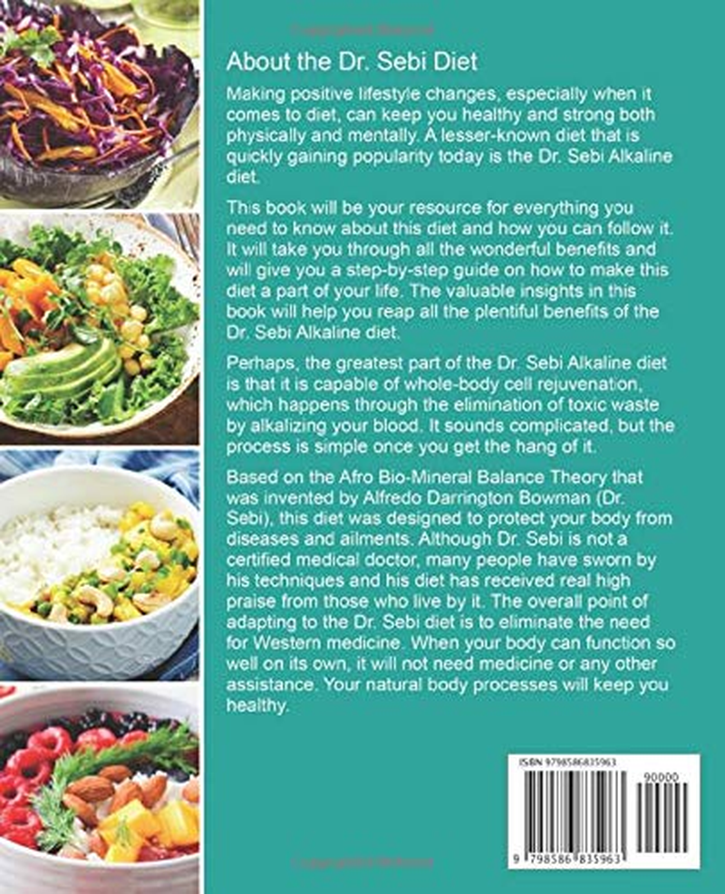 The Dr. Sebi Alkaline Diet Cookbook: a Complete Doctor Sebi Diet Guideline with 250 Healthy Recipes to Balance Your PH and Keep Healthy (3-Week Meal Plan Included) image number 1