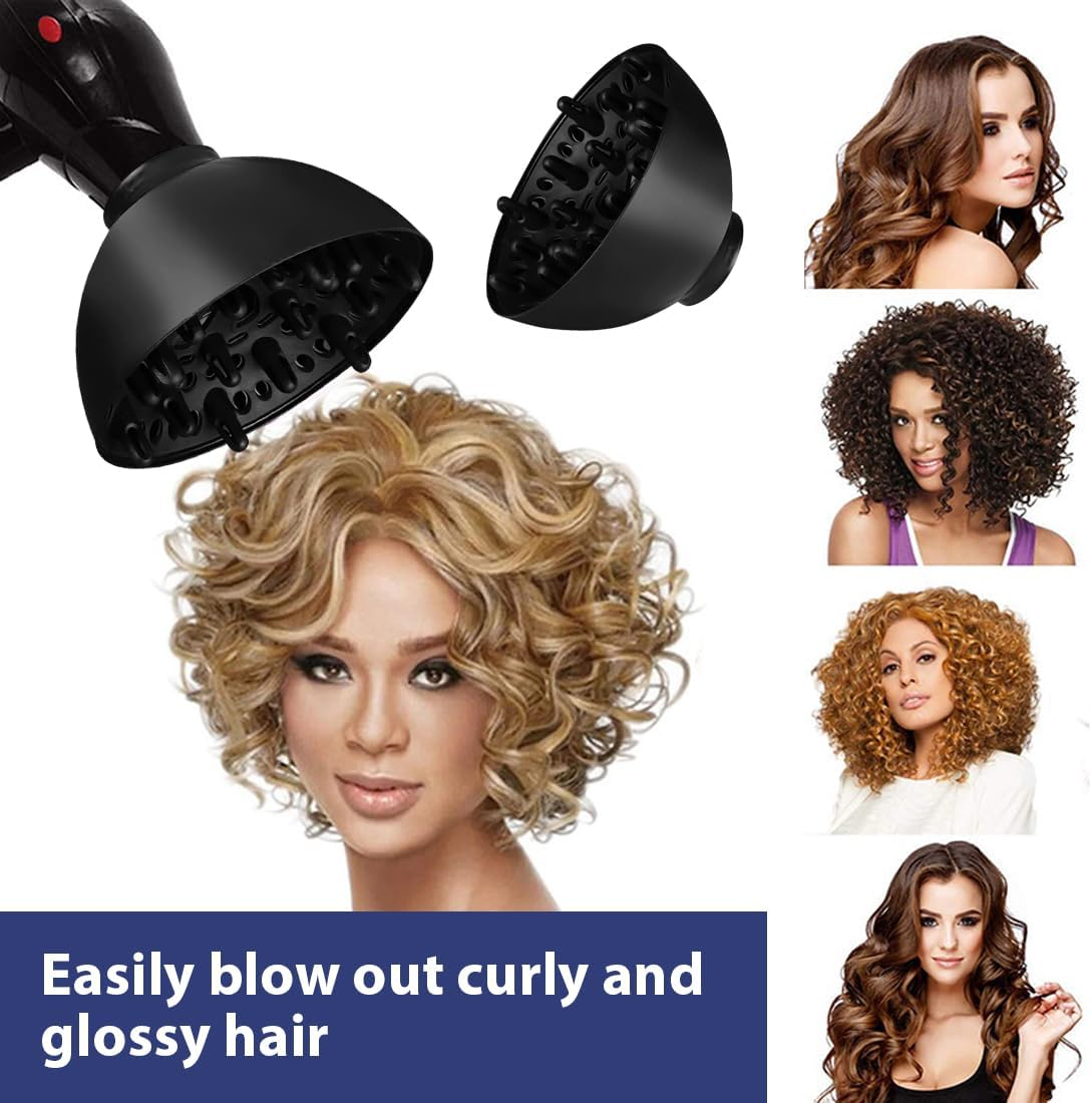 IKOPFLN Universal Hair Dryer Diffuser, Curly Hair Diffuser, Adjustable Curl Hair Diffuser for Curly or Wavy Hair Styling image number 6