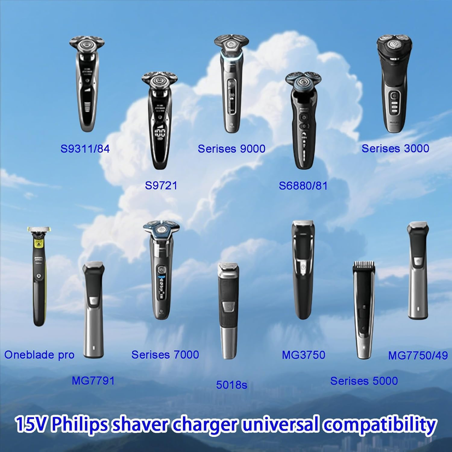 USB a Charger Power Cable for Philips 15V Electric Shaver, Compatible with HQ8505 QP6510 Car Cord image number 4