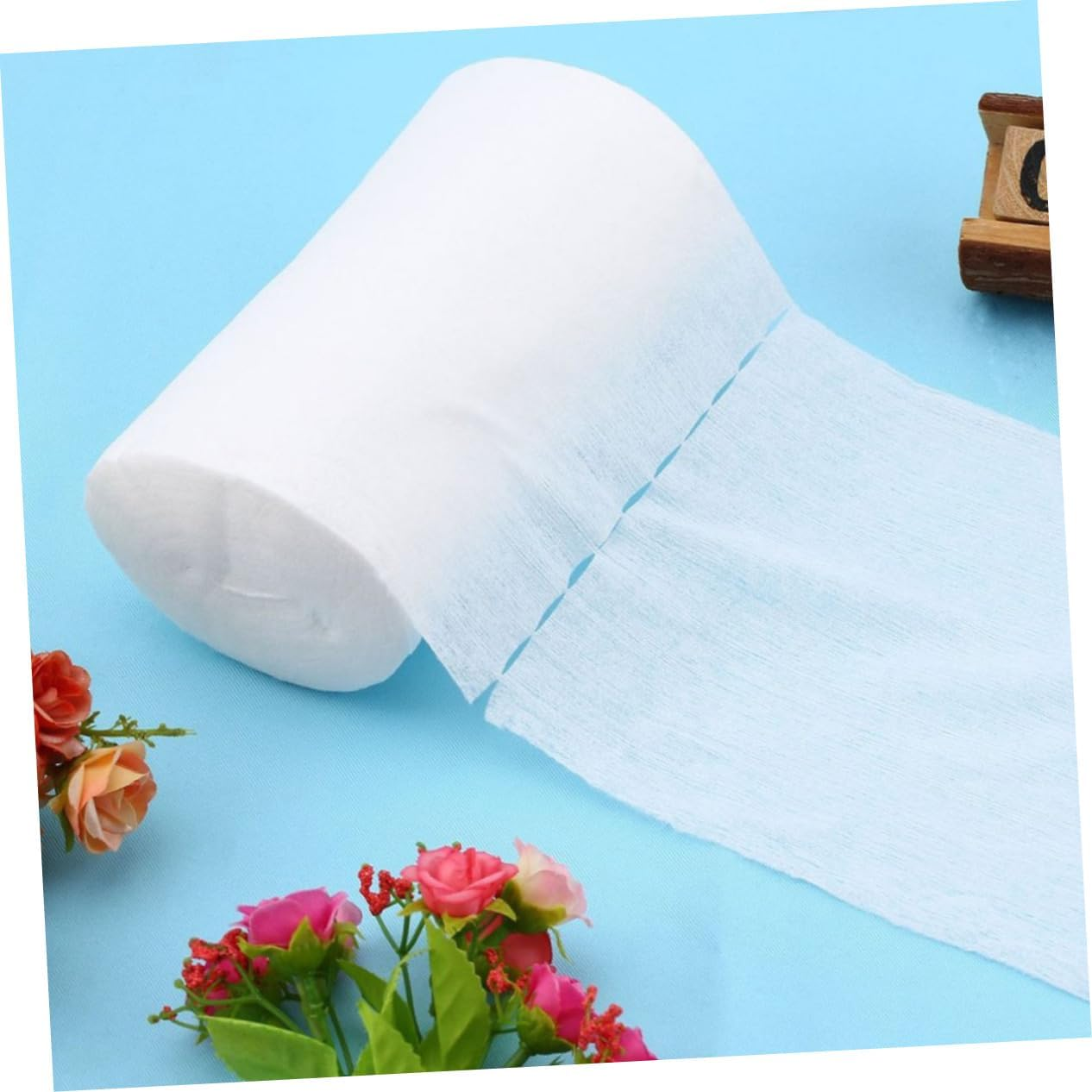 100 Sheets White Diaper Liners Bamboo Diaper Booster Pad Absorbent Breathable for Newborn Nappies image number 2