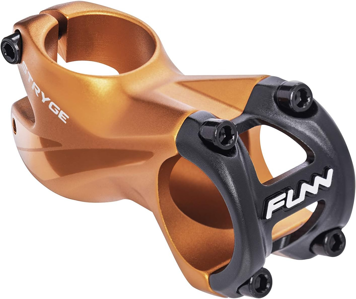 FUNN Bicycle Stem - STRYGE +7 - &empty;31.8, 80Mm, 7&deg; Rise, Steer 1-1/8", BLACK
