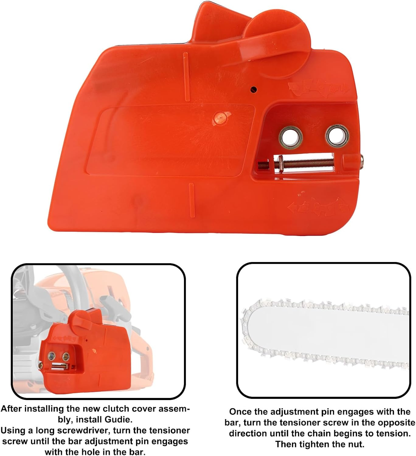 525628901 Clutch Cover Assembly, Chain Brake Clutch Cover Assembly Compatible with Husqvarna 235 235E 236 240 120 Mark II Chainsaws Replace Part Number 525628901 545071103 image number 3