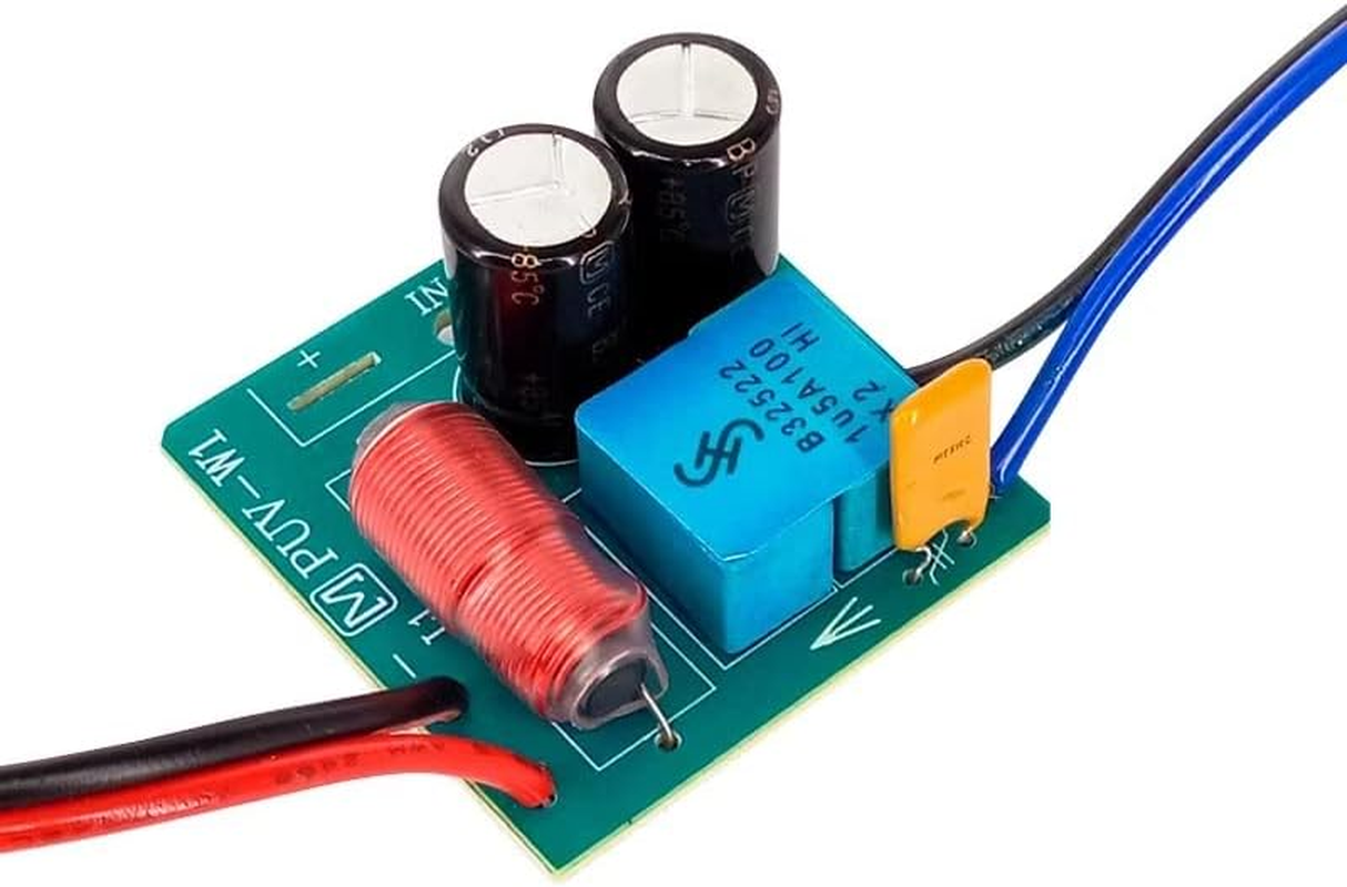 2PCS 2 Way 60W Hifi Stereo Treable Bass Frequency Divider Home Theater for 2-4 Inch Speaker Audio Crossover Filters image number 5