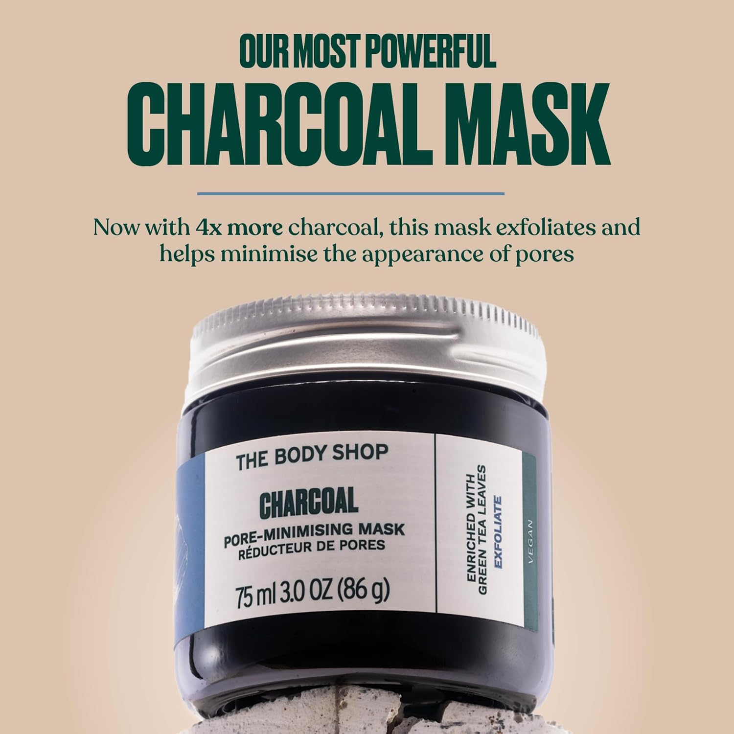 The Body Shop Himalayan Charcoal Purifying Glow Mask for Women 3 Oz Mask image number 3