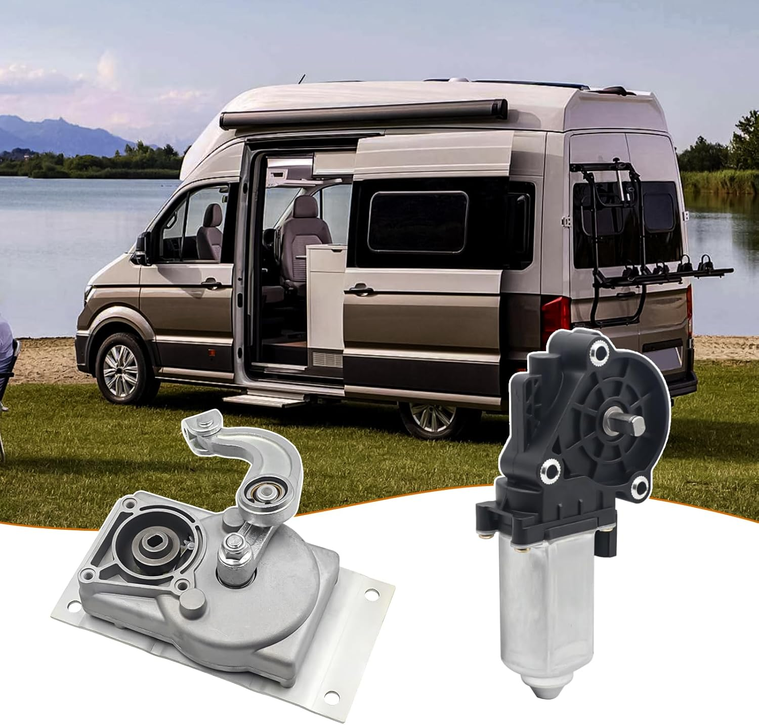 RV Gear Box Linkage + Motor for Kwi-Kee Electric Steps 676061 366043 1101428 2141001 379147 379160 image number 3