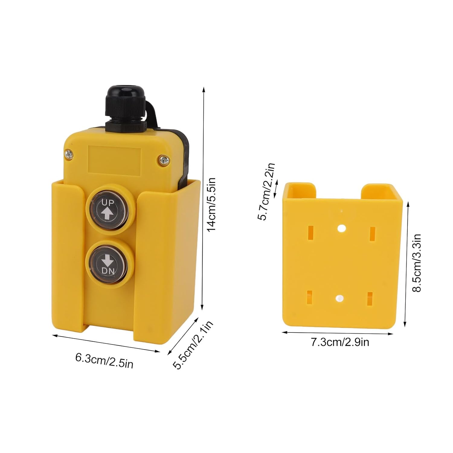 Dump Trailer Remote up down Switch, 12V DC 4 Wire 3 Wire up and down Control Switch for Tipping Trailers, Hoists, Electric Forklifts, Lifting Platforms image number 6