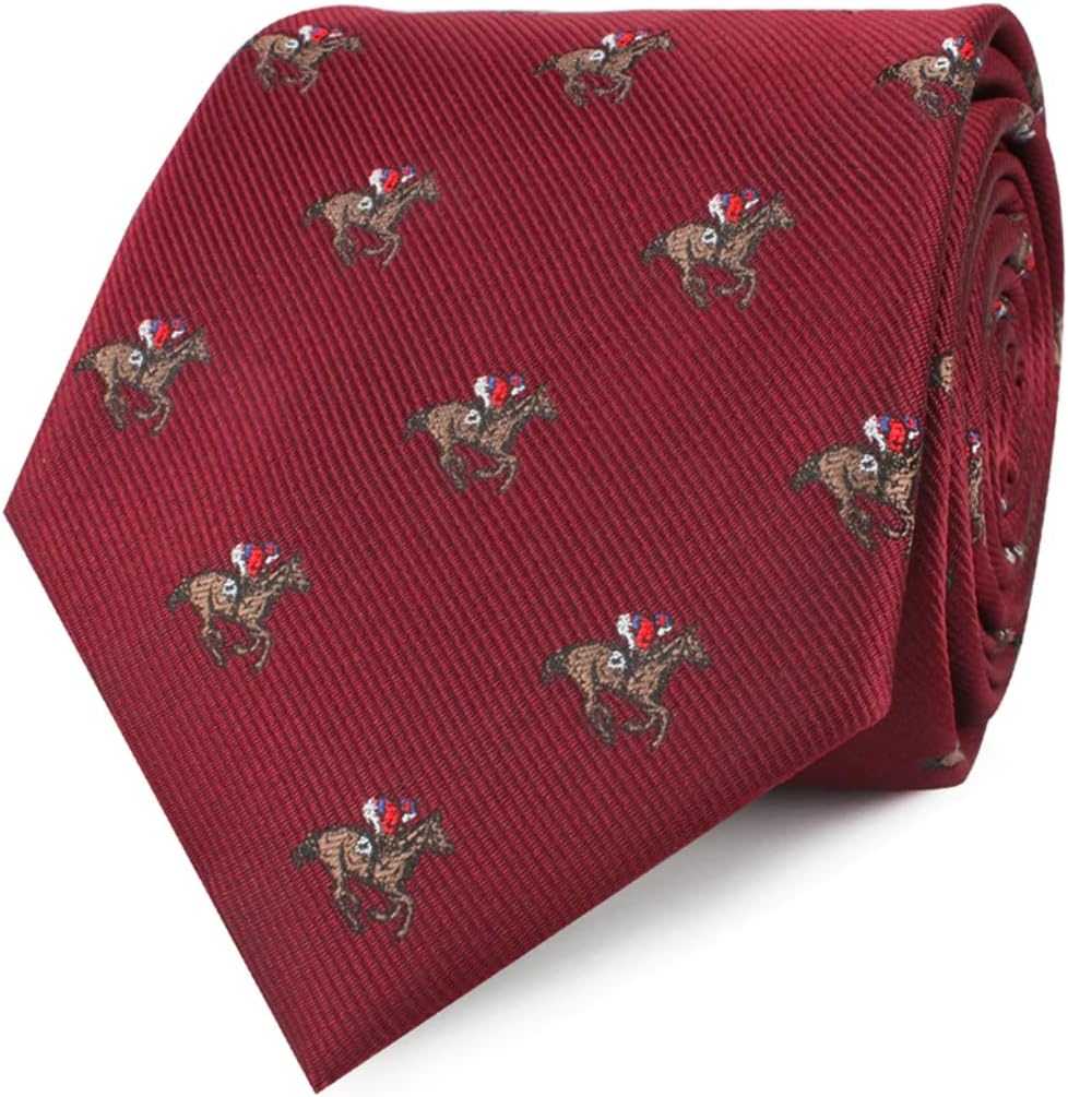 The Royal Ascot Racehorse Necktie Burgundy the Royal Ascot Racehorse Necktie image number 5