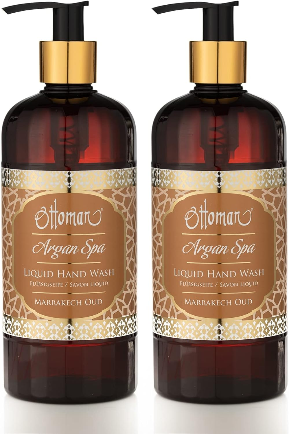Ottoman Argan Spa Marrakech Oud Liquid Soap Pack of 2 X 400 Ml