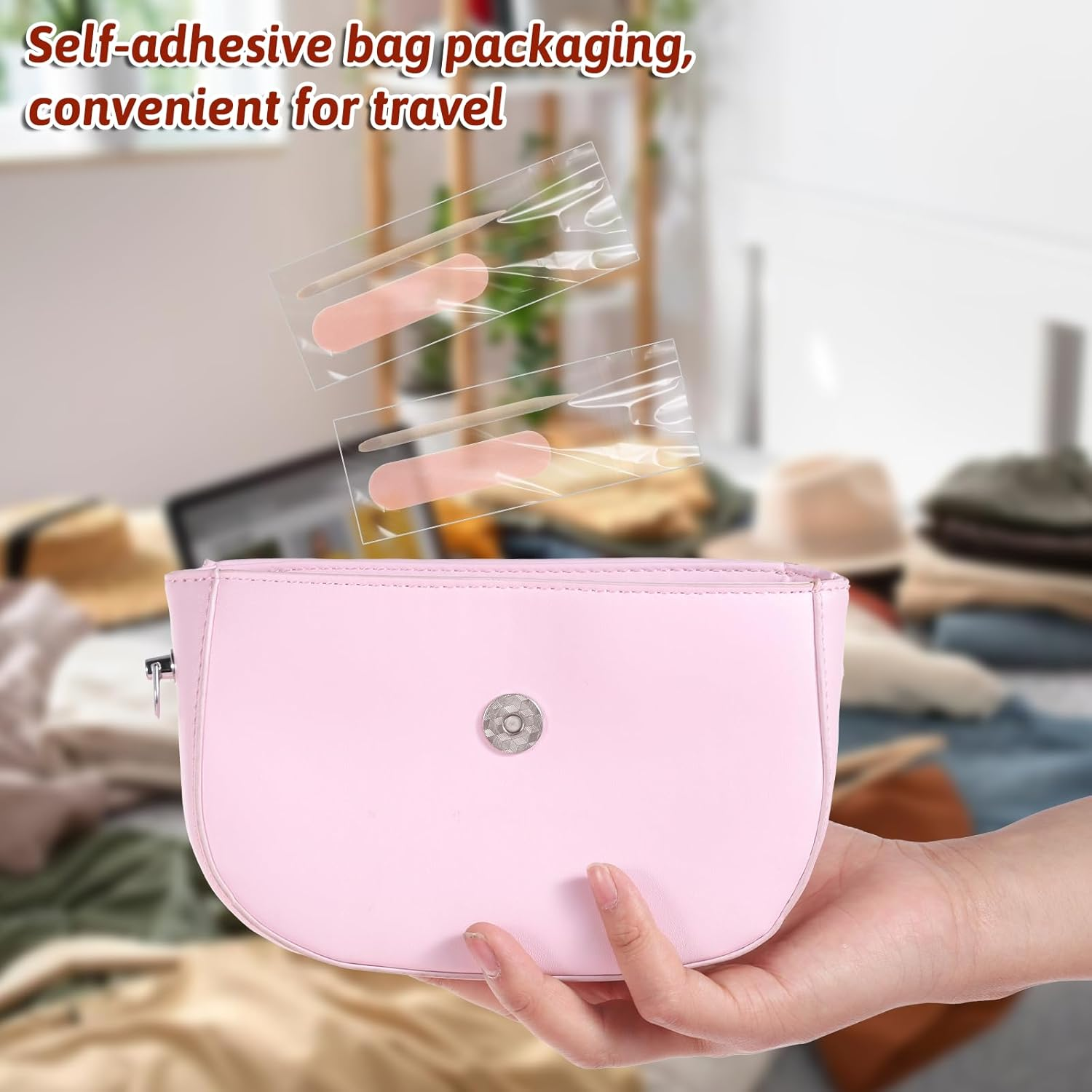 40 Pack Mini Nail File Disposable Manicure Kit Individually Package with Wooden Cuticle Pusher Sticks Press on Nail Art Tool Prep Kit Pedicure Cleaner Tools for Home image number 4