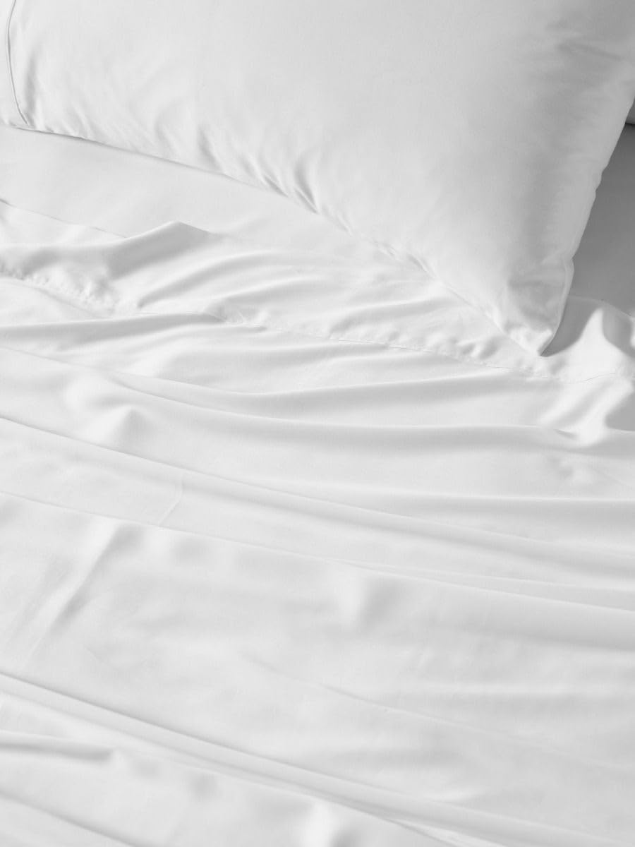 Linen House Nara White QB Fitted Sheet image number 3