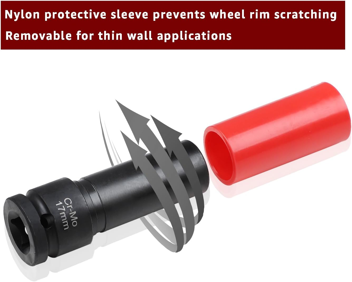 ITEQ Protective Wheel Lug Nut Socket for Mercedes Benz with 17Mm Convex, Flower Head Lug Nut Socket