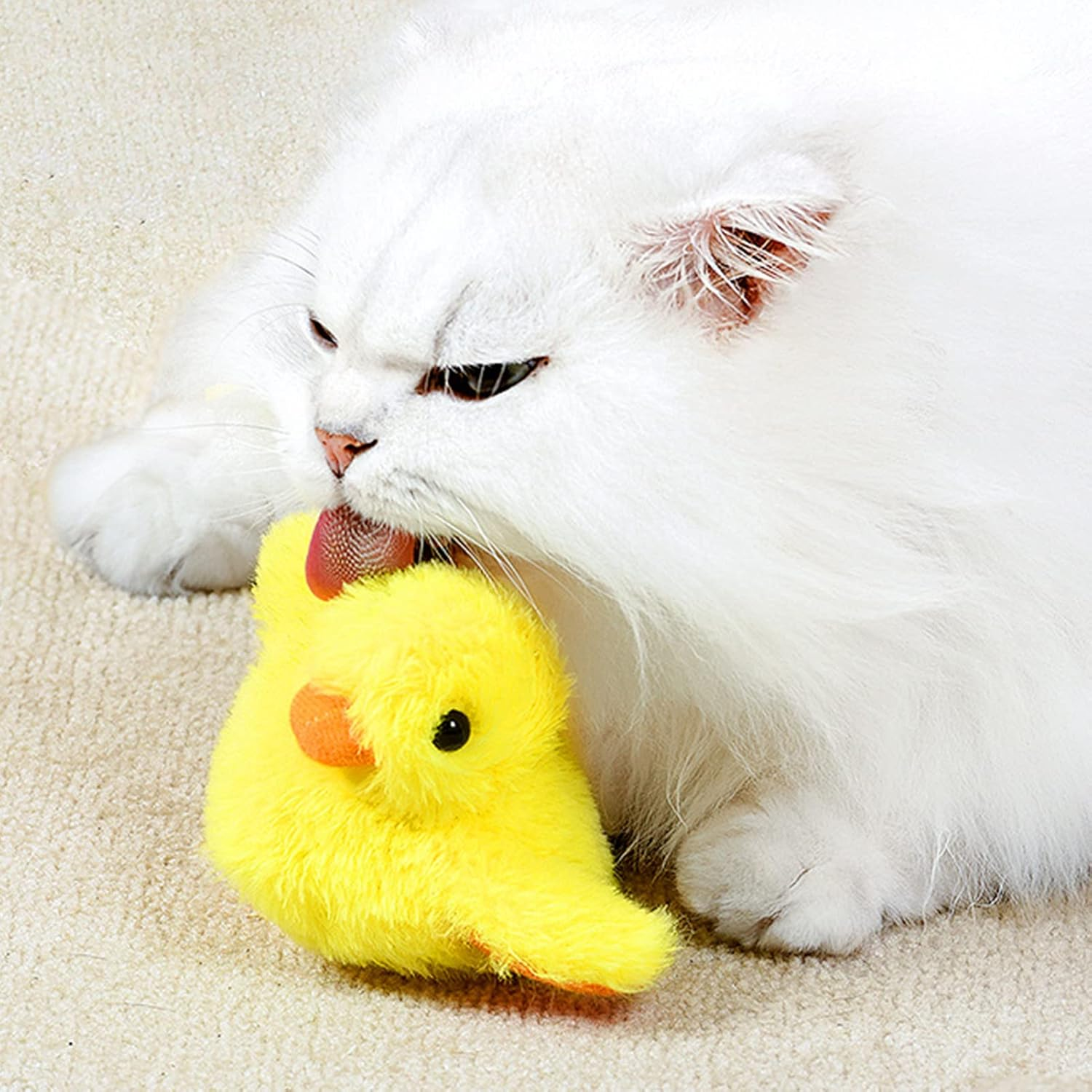 EVTSCAN Interactive Cat Toys, Offers Three Different Game Modes, with Simulated Duck Quack Sound, Electric Cat Toy, for Cats Kittens image number 6