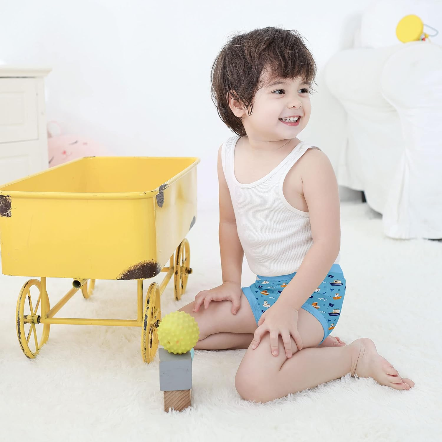 Max Shape Potty Training Pants for Boys, Strong Absorbent Toddler Boys Potty Training Underwear Baby Boys Underwear 6 Packs image number 5