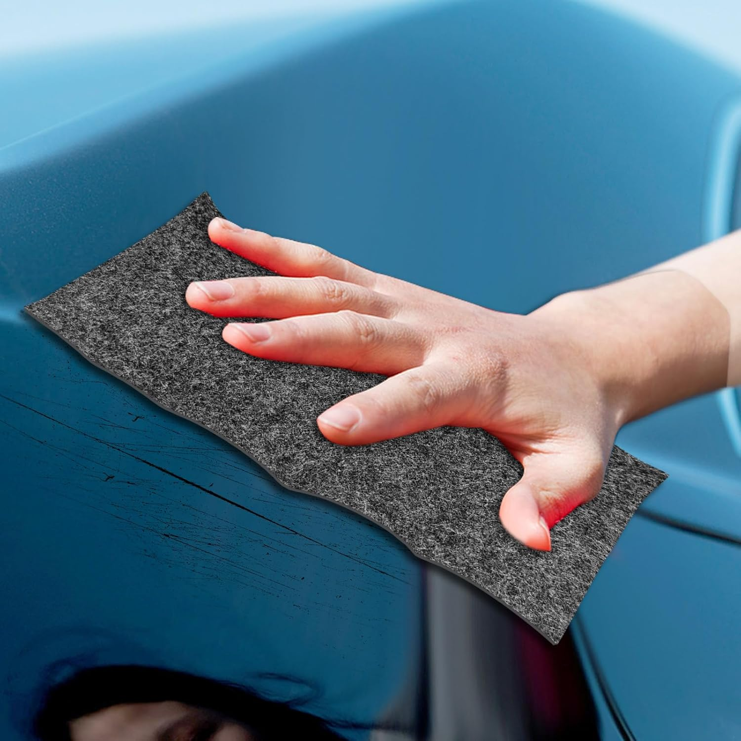 20 Packs Car Scratch Remover Cloth Kit, Nanoklean Car Paint Scratch Repair, Magic Nano Wipes for Vehicles Cleaning Polishing Water Spot Glass Swirls Residues (20) image number 6