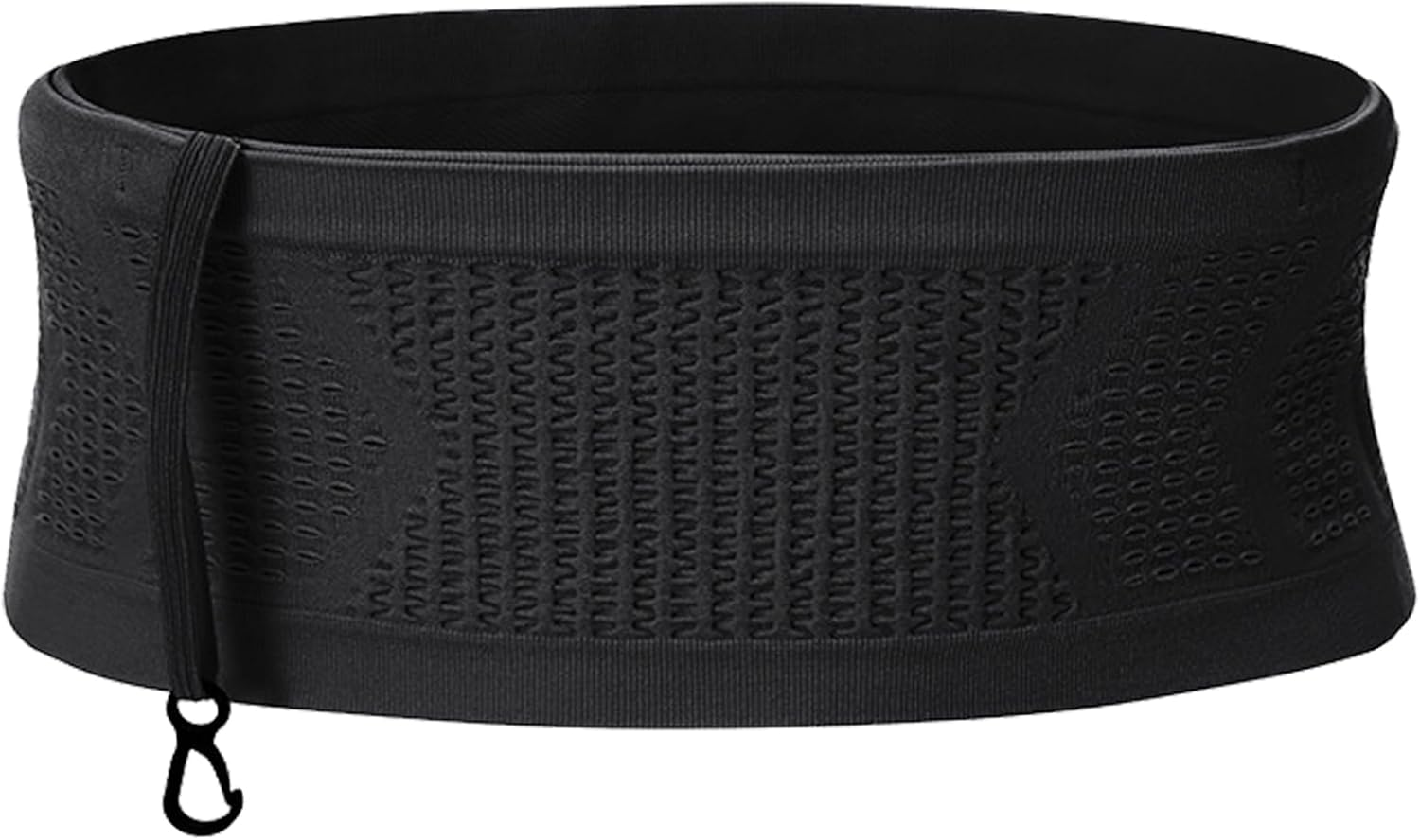 Running Belt, Slim Fanny Pack and Moisture Wicking Wasit Bag for Women and Men, P1-Black, Medium, Belt Fanny Bag image number 1