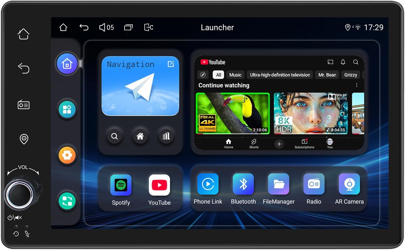 Joying Car Radio with Carplay & Android Auto, 7 Inch Single Din Car Stereo Android 13 Head Unit 4GB+64GB with Bluetooth, AM/FM Radio, HDMI Output, Mirror Link, Volume Knob(Jy-Uts03N4-B) image number 3