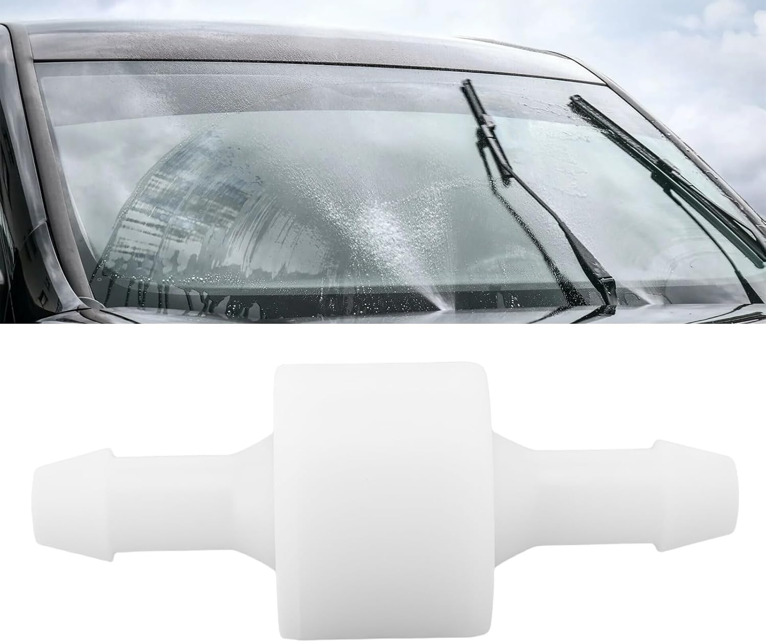 Briny River 2Pcs Car Windshield Washer Hose Check Valve for 5Mm Inner Diameter Hose image number 1