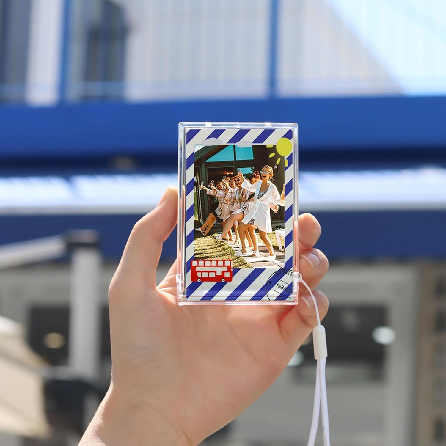 30Pcs Photo Border Stickers,Colorful Lovely Mini Photo Film Stickers,Decorative Films Frame Sticker for Photos Compatible with Fujifilm Instax Mini 12/11/9/8/7S/70/50S/90 EVO Instant Film image number 3