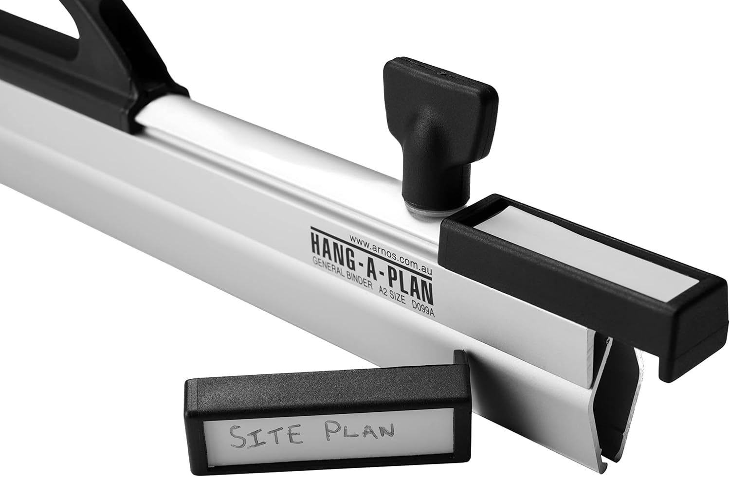 Arnos Hang-A-Plan General Plan Binder Clamp, A1 Size, Silver image number 1