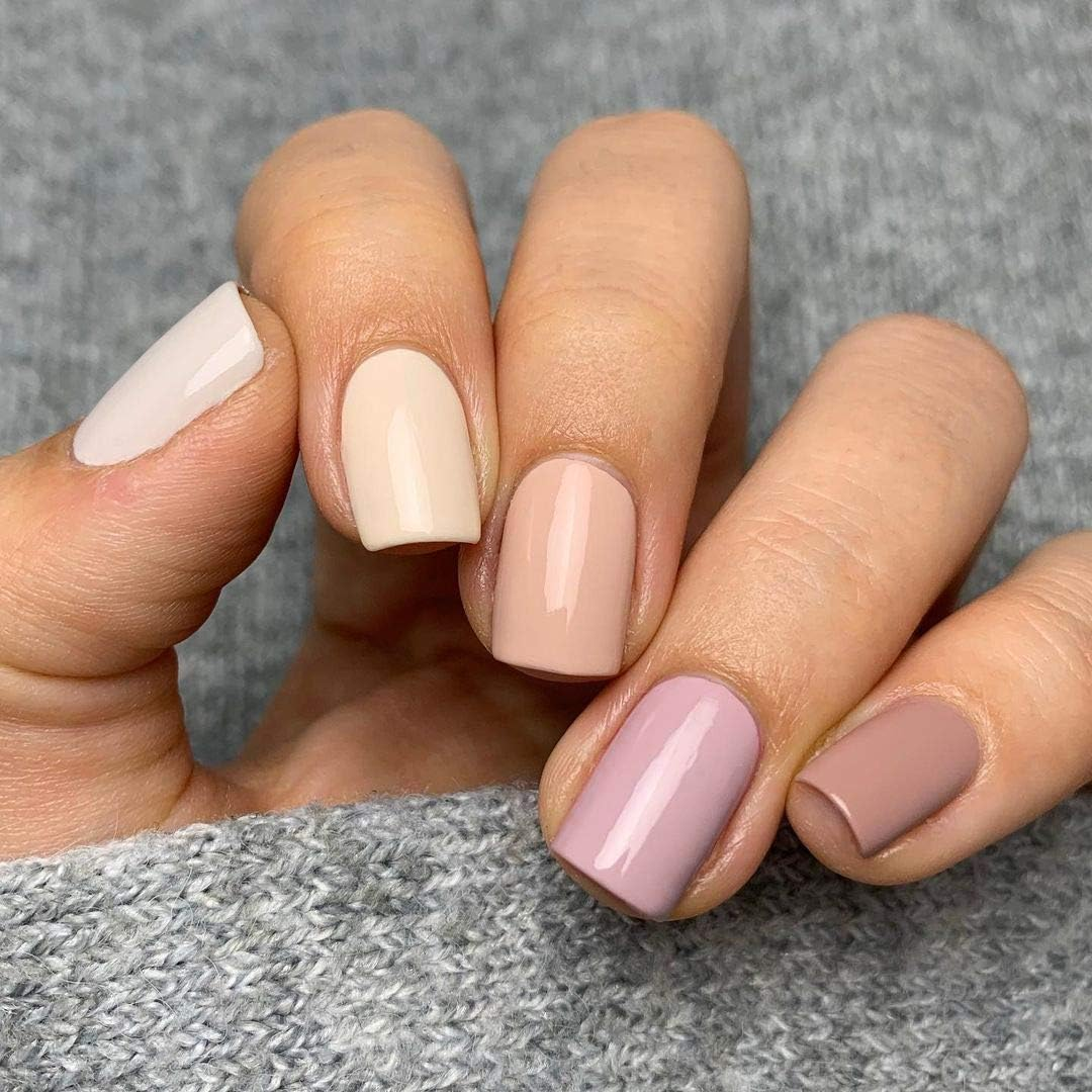 Vishine Gel Nail Polish Set Nude Serises Colection Daily Colour 8Mlsoak off Nail Gel Polish with Gift Box, UV LED Lamp Required for Nail Slaon Home Manicure Gel Nail Kit - [Multi] image number 4