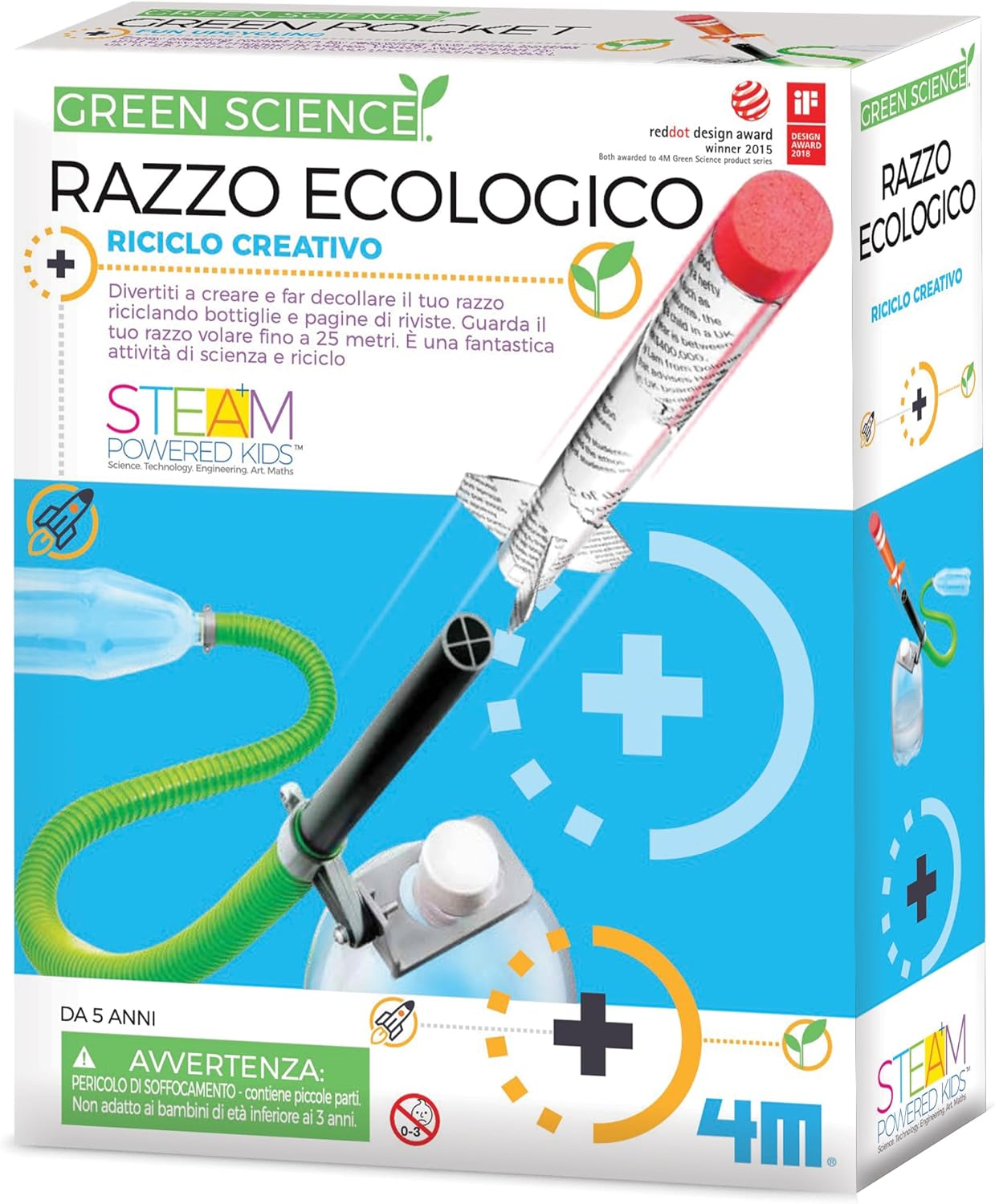 4M FSG3298 Green Science Green Rocket image number 1