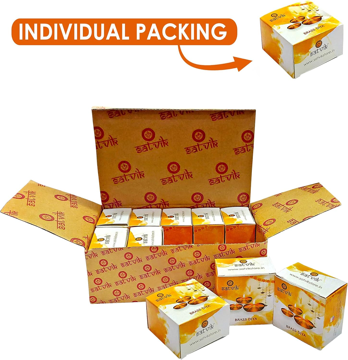 SATVIK 8Pc Big Size Heavy Brass Kuber Turtle Diya for Diwali Decoration Handmade Oil Lamp with Golden Engraved Brass Metal Diwali Diya Vilakku for Puja Pooja Traditional Indian Deepawali Gift