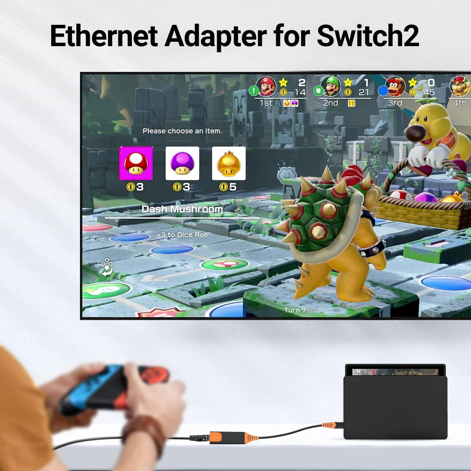 USB C to Ethernet Adapter, 1000Mbps Type C RJ45 Network Adaptor Thunderbolt 4/3 Wired LAN Internet Converter Gigabit for Switch 2 Iphone 16/15/Plus/Pro Max, Galaxy S24, PC, Macbook Air, Ipad - Grey image number 5