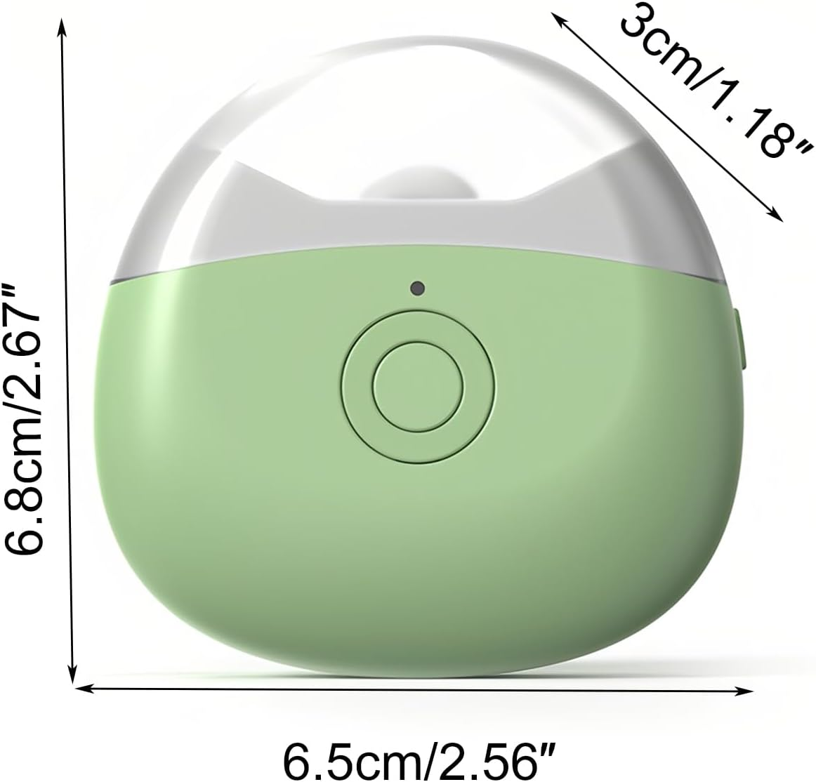 Lancoon Electric Nail Polisher with Safety Light Low Noise Nail Scraps Storage 2 Speeds Rechargeable Nail Clipper Stainless Steel Blade for Babies Seniors Home Office - Blue image number 3