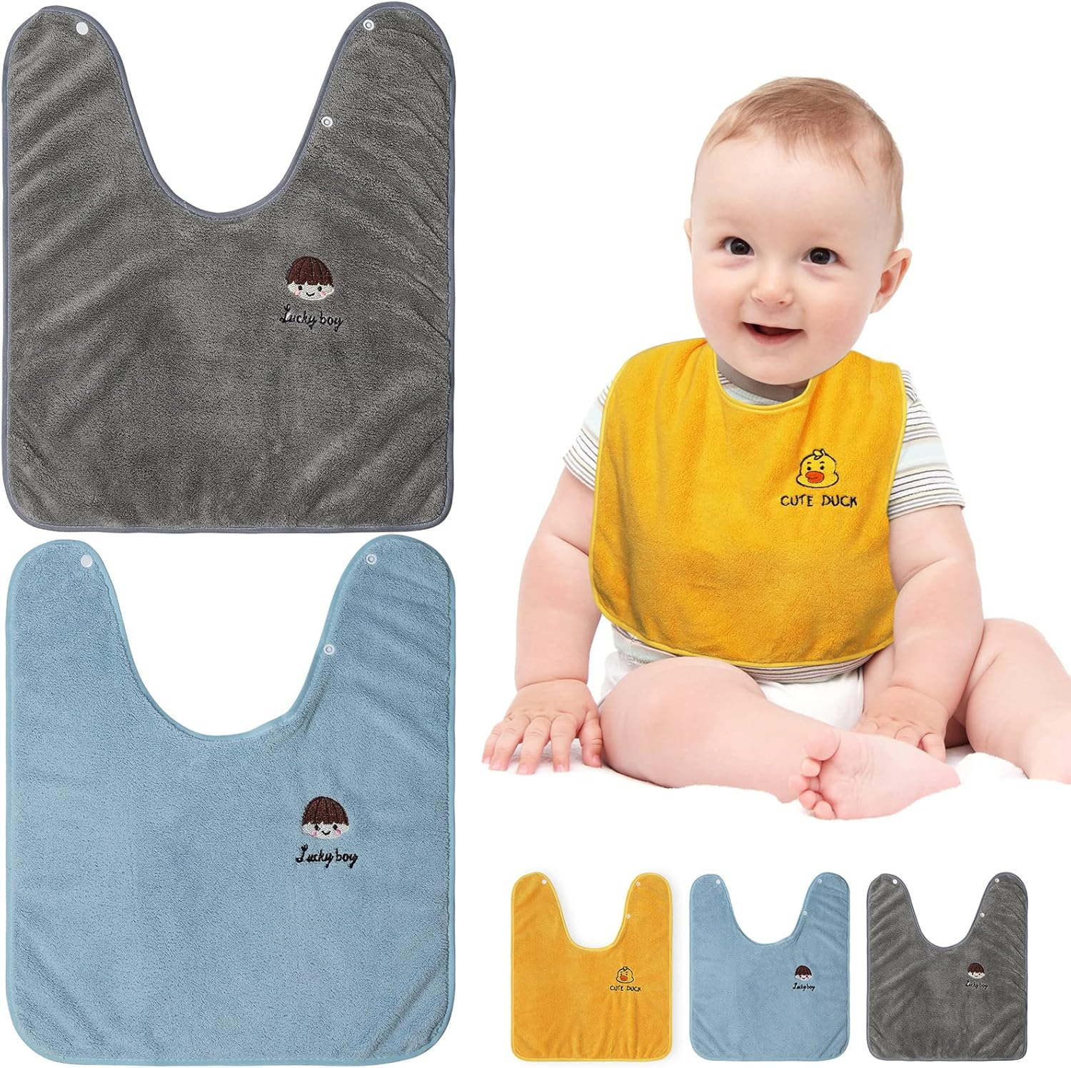 Baby Bibs for Girls or Boys , Toddler Bibs for Feeding image number 1