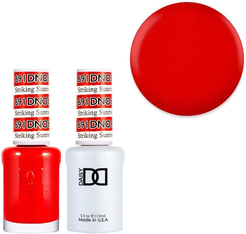 DND 691 Striking Sunrise - Daisy Collection Gel & Lacquer Duo 15Ml