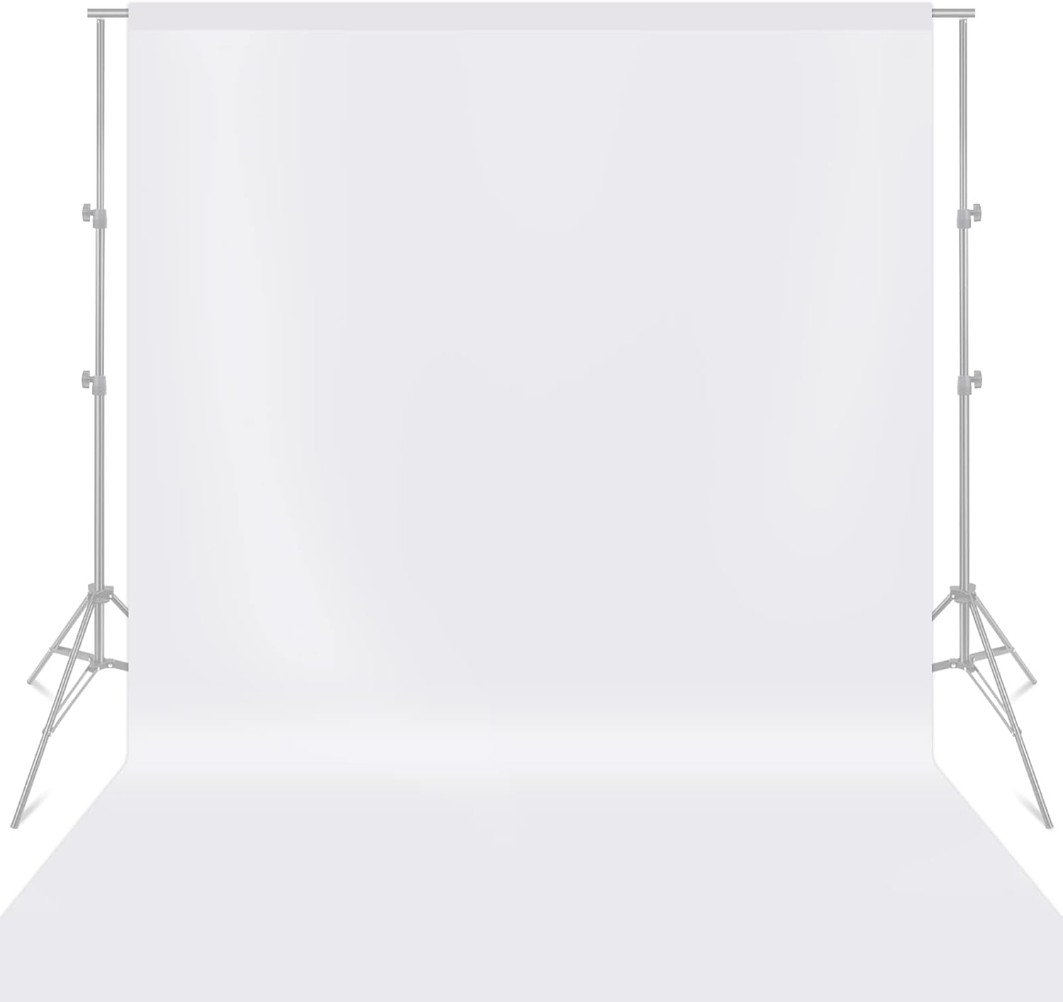 MSKIRA White Backgrounds for Photography 3X3.6M/10X12Ft Screen Backdrop Background Photo Backdrop for Meeting Youtube Video Streaming Gaming