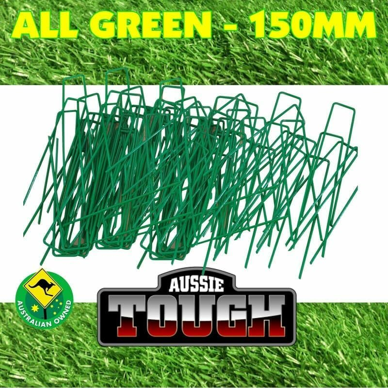 Artificial Lawn Grass Outdoor Rug Premium Natural Astro Turf High Curl Fake Grass, 100Pcs Grass Pins