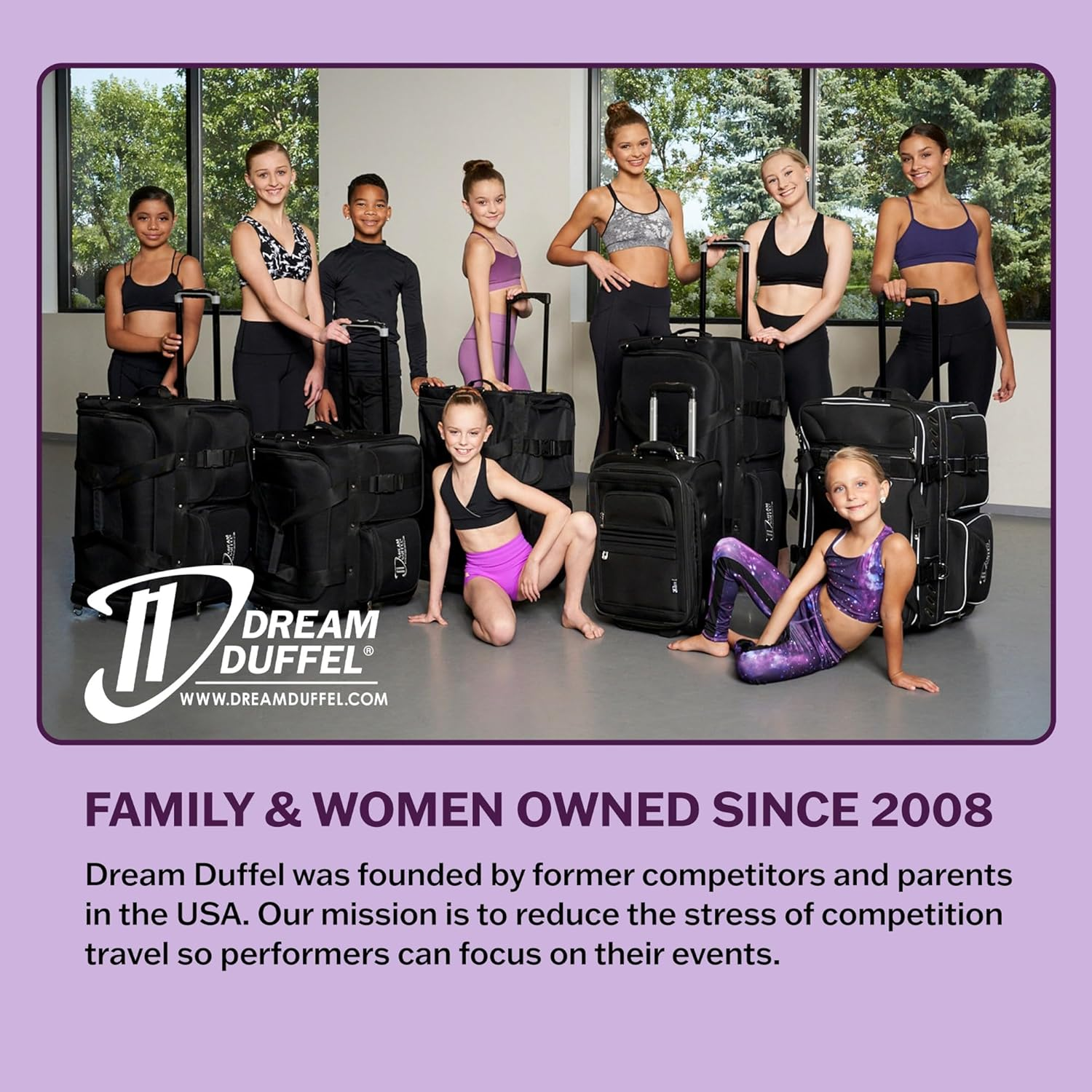 Dream Duffel Attitude Hanging Accessory Case, Black Makeup & Hair Organiser with Mirror, Travel Toiletry Storage Bag image number 1