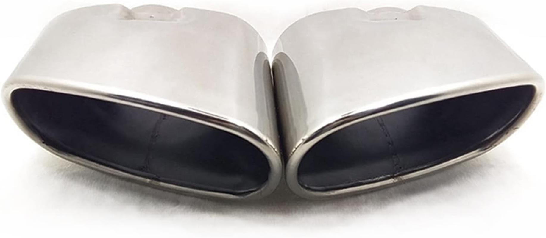 Muffler Car Exhaust Systems Tips Dual Tail Pipe Cover Nozzle Compatible with Muffler Escape Car Accessories Tuning Compatible with BMW X5 E70 E53 2000-2016 image number 2