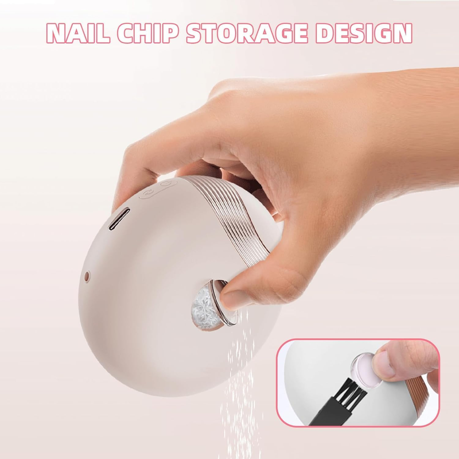 Baby Electric Nail Grinder, Electric Nail Clippers, Adult Automatic Nail Clippers, Nail Polishers Anti-Splash image number 5