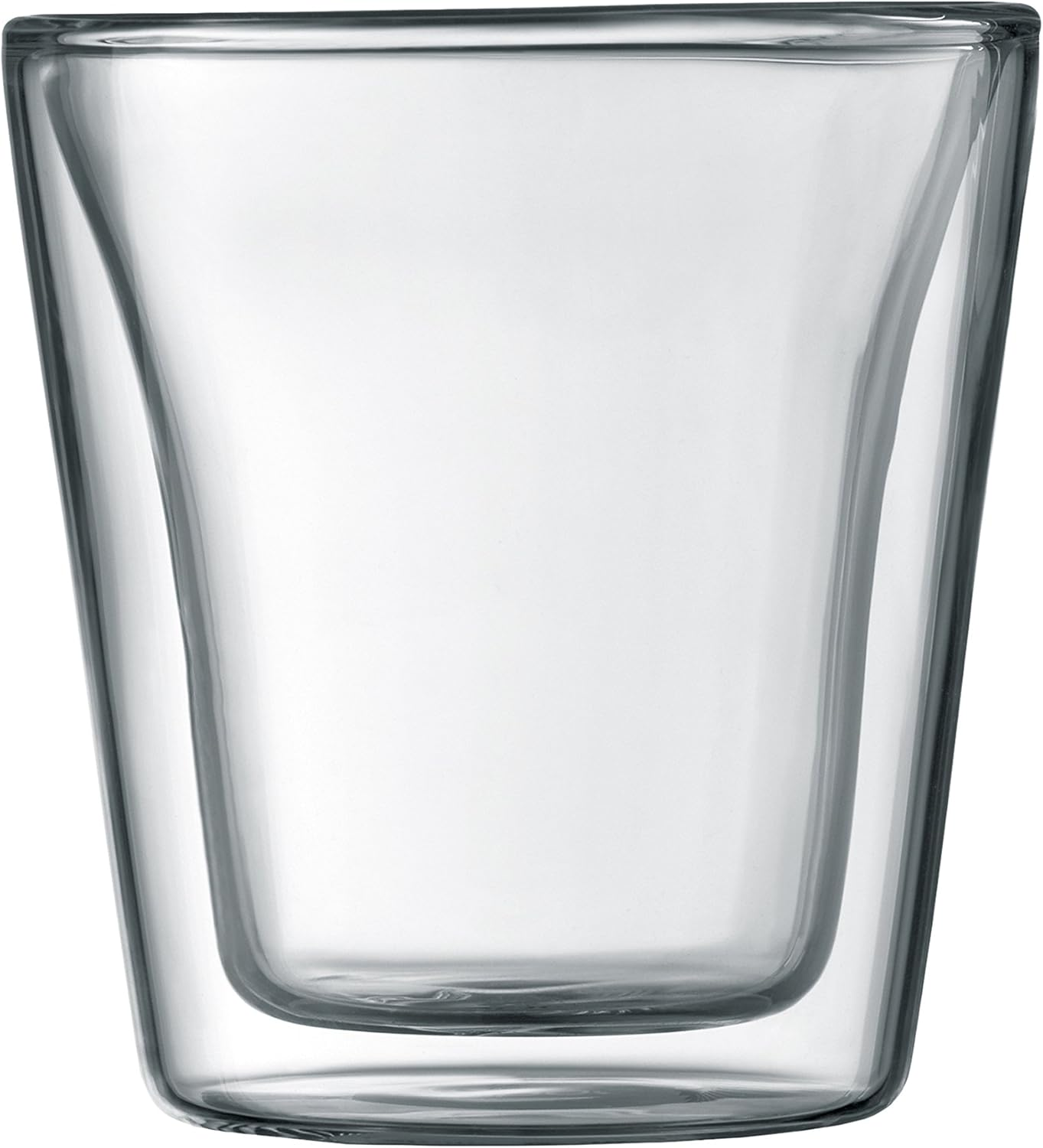 BODUM Double Wall Glass, Canteen 2 Pcs, 100Ml, 10108-10, Transparent