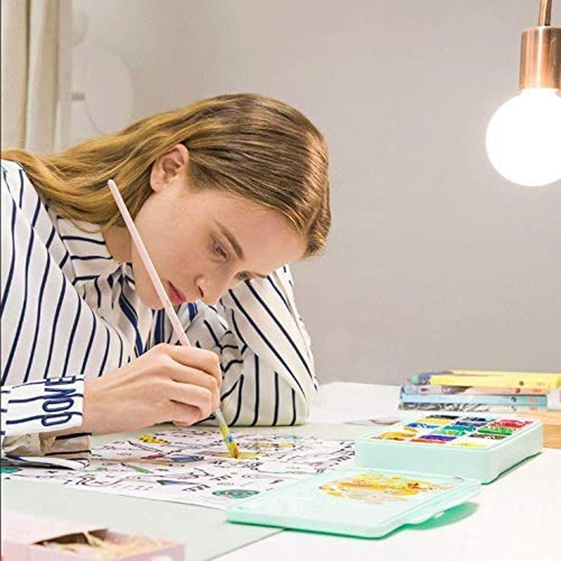 AOOK MIYA HIMI 2Pack HIMI Gouache Pad, 7X10''(98Lb/160G) 50 Sheets Mix Paper Pad, Side Wire Bound, Fine Texture, in Gouache Acrylic Art Pad for Sketching, Ink Sketch Book, Art Supplies Drawing Pad Gift（Total :100Sheets) image number 1