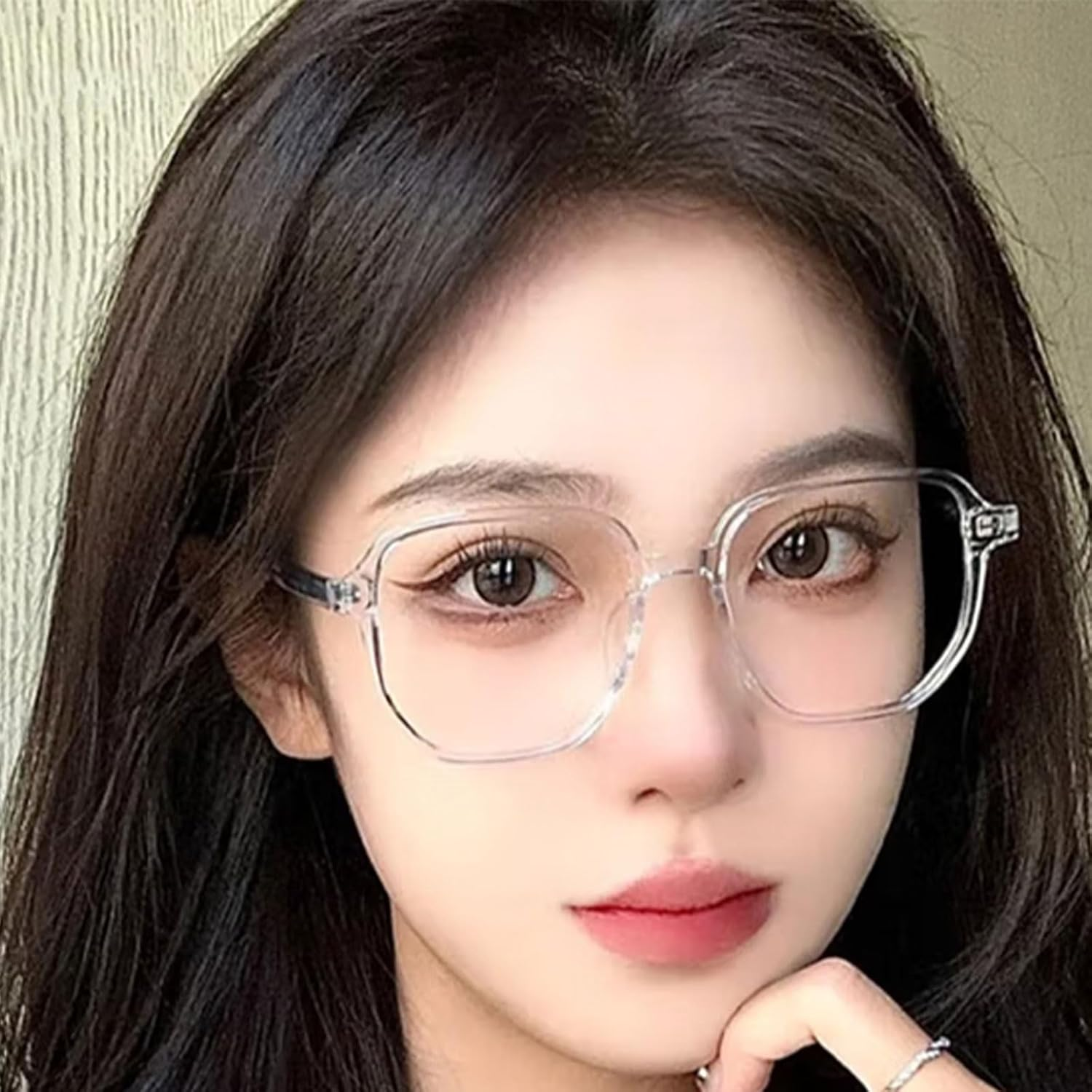 BGENHPON Upgraded Computer Game Anti-Blue Light, UV Ultraviolet Glasses, Anti-Eye Fatigue Square Frame Glasses for Men and Women, Transparent Lens Design image number 4