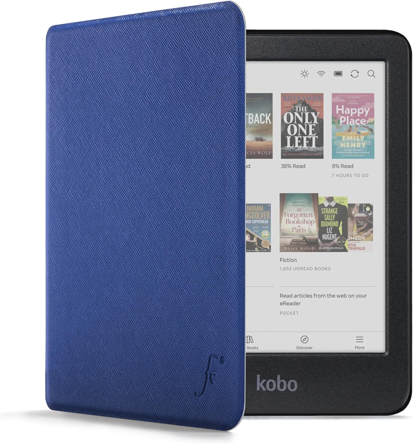 Forefront Cases Case for Kobo Nia - Lightweight Kobo Nia Case - Lightweight & Thin Protective Case for Kobo Nia with Auto Sleep Wake Function, Shell Design Bag - Rose Gold