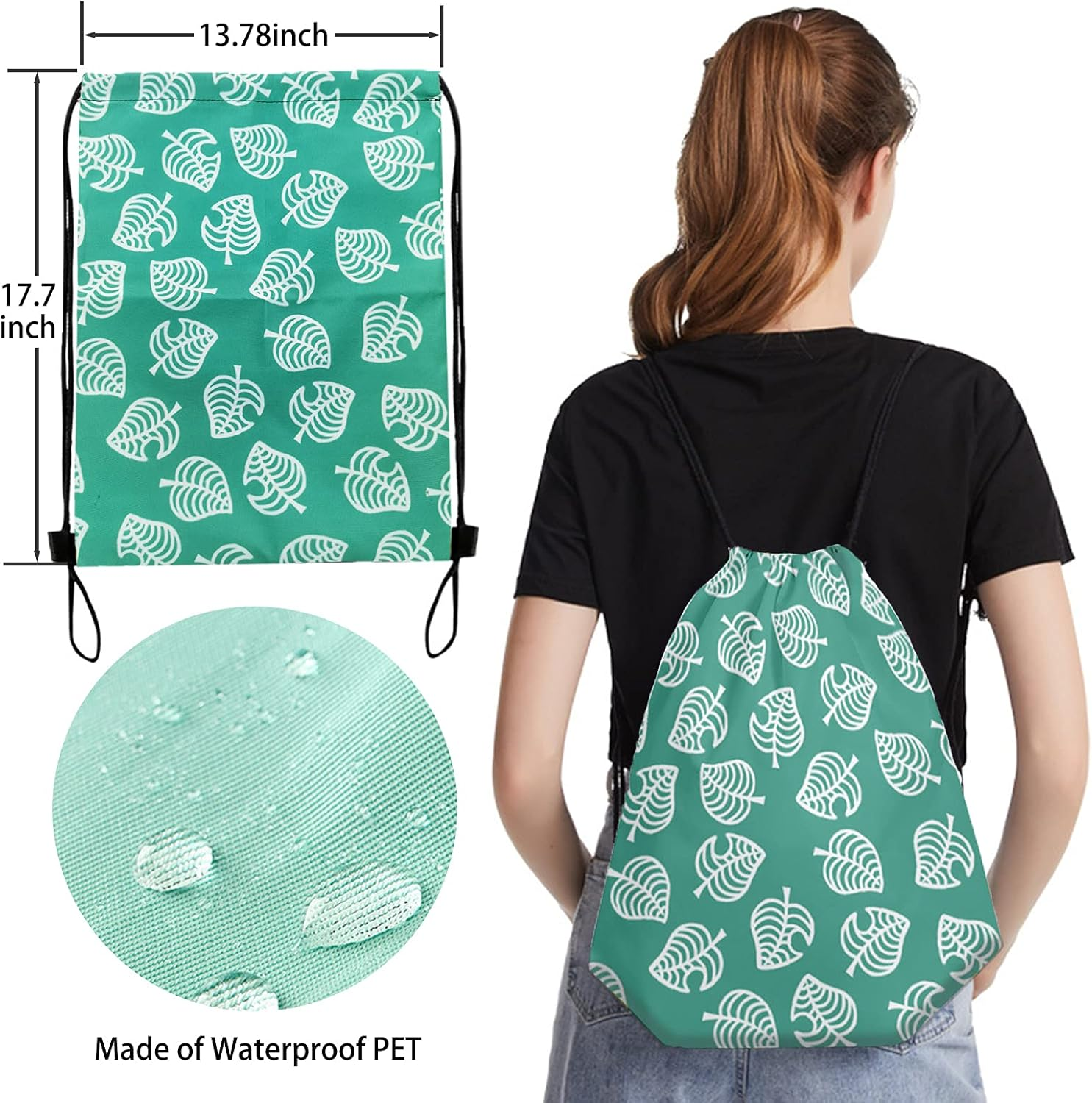 Tikodirect Carrying Case for Nintendo Switch, Cute Portable Travel Bag Accessories with Protective Case, Screen Protectors, Stand, Game Card Case and Thumb Grip Caps[Keychain Gift], Animal Crossing image number 3