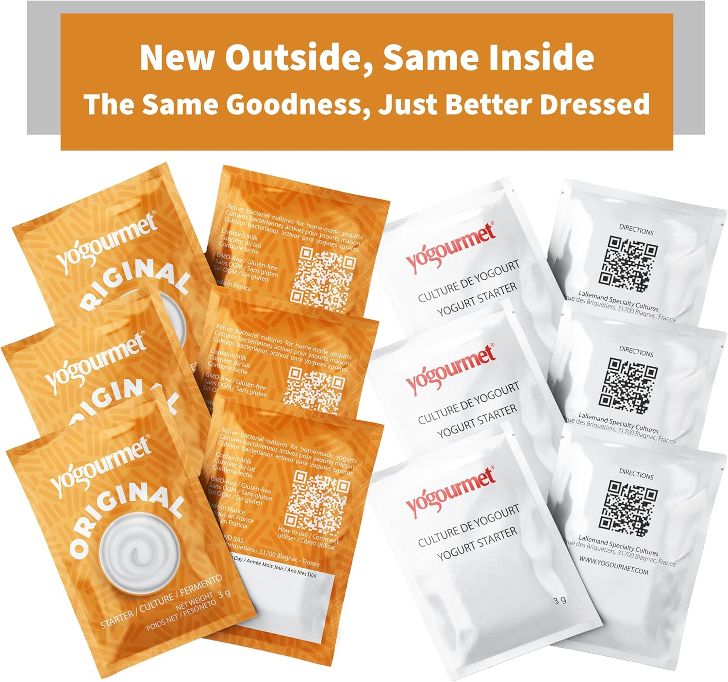 Yogourmet Yogurt Starter (16 Sachets = 16 Liters of Yogurt) - Make Yogurt at Home - Starter Culture - All Natural, Gluten Free, Kosher, Halal - 3 G Sachets image number 5