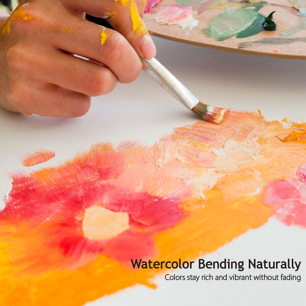 Igolife 50 Sheets Watercolor Paper 13.5 X 19.5 Cm 140Lb/300Gsm Thick Off-White Painting Paper Art Supplies for Adults Sketch Pad Water Color Paper Gifts for Students image number 6