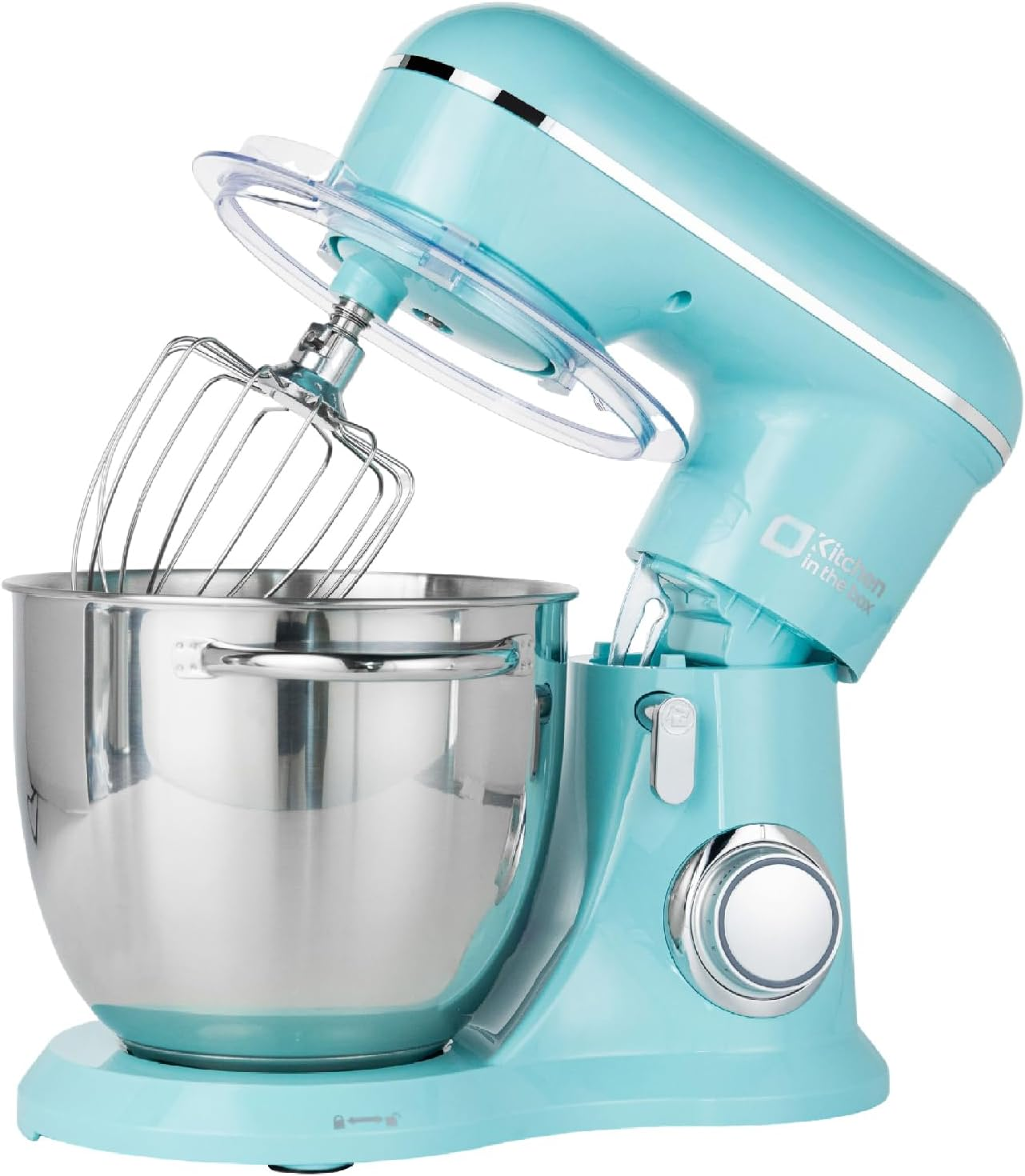 Kitchen in the Box Stand Mixer, 1300W 6L Kitchen Mixer for Home Baking, 10-Speed Tilt-Head Dough Mixer, Electric Mixer with Dough Hook, Beater and Whisk, Black