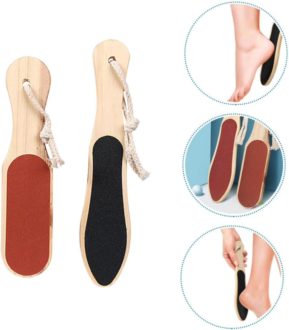 Ipetboom 2Pcs Ergonomic Foot Scrapping Boards Foot Care Files Reusable Dead Skin Removers
